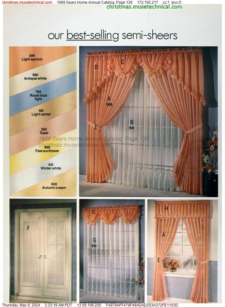 1989 Sears Home Annual Catalog, Page 138