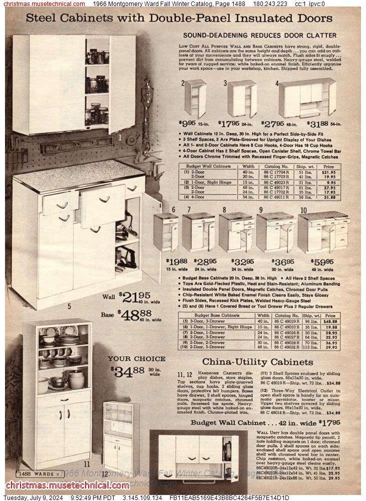 1966 Montgomery Ward Fall Winter Catalog, Page 1488
