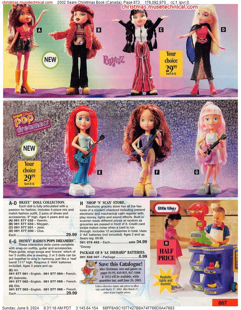 2002 Sears Christmas Book (Canada), Page 873