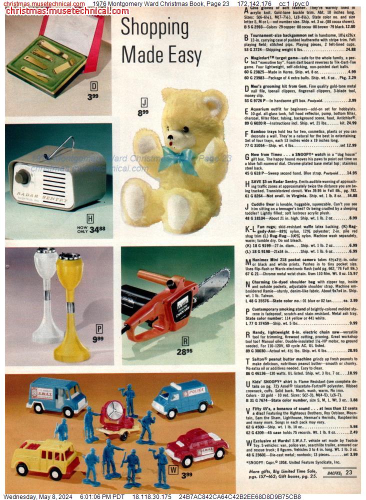1976 Montgomery Ward Christmas Book, Page 23