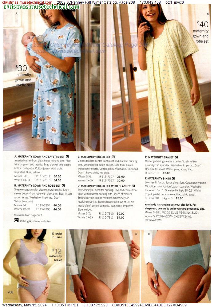 2003 JCPenney Fall Winter Catalog, Page 208