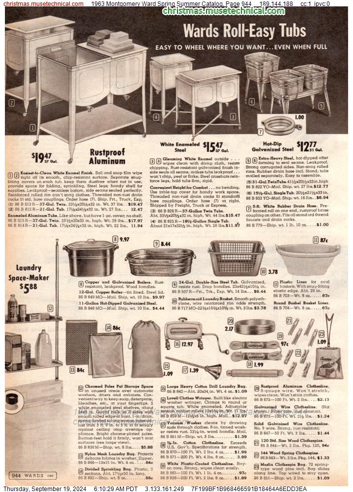 1963 Montgomery Ward Spring Summer Catalog, Page 944