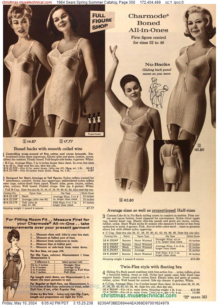 1964 Sears Spring Summer Catalog, Page 350