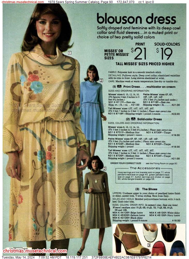 1978 Sears Spring Summer Catalog, Page 90