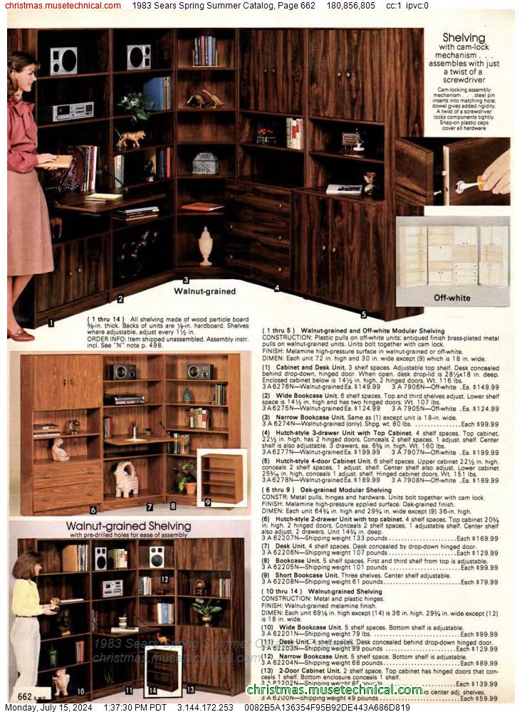 1983 Sears Spring Summer Catalog, Page 662