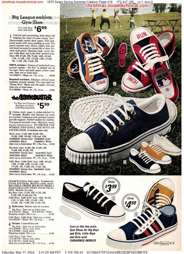 1975 Sears Spring Summer Catalog, Page 419