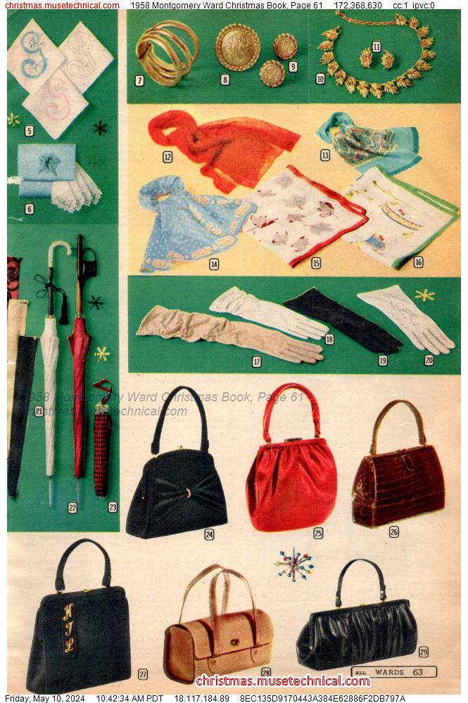 1958 Montgomery Ward Christmas Book, Page 61