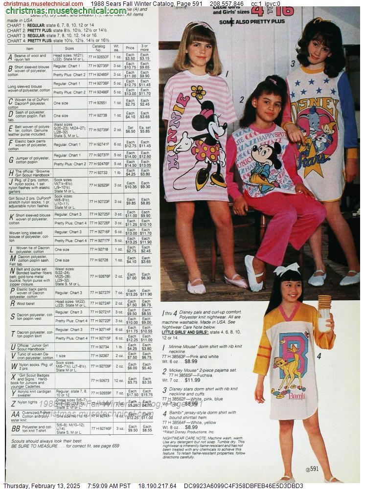 1988 Sears Fall Winter Catalog, Page 591