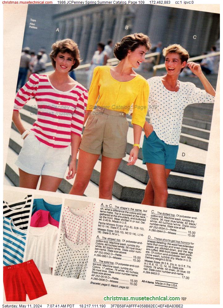 1986 JCPenney Spring Summer Catalog, Page 109