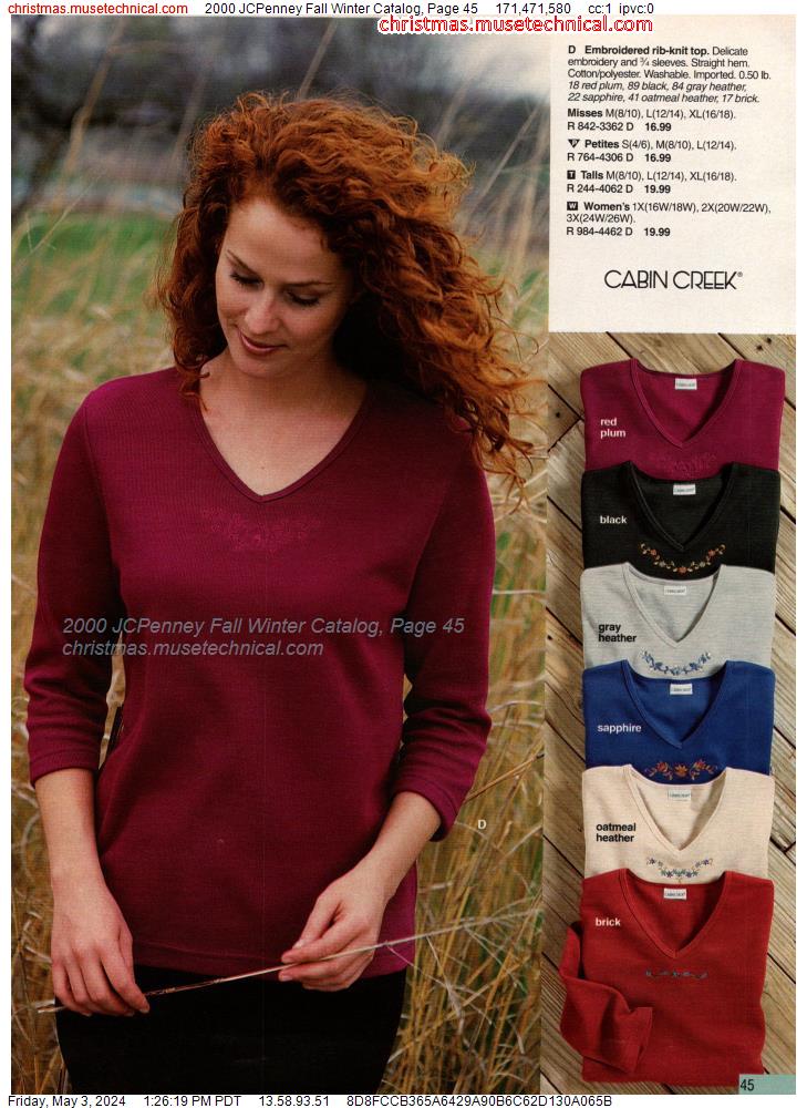 2000 JCPenney Fall Winter Catalog, Page 45