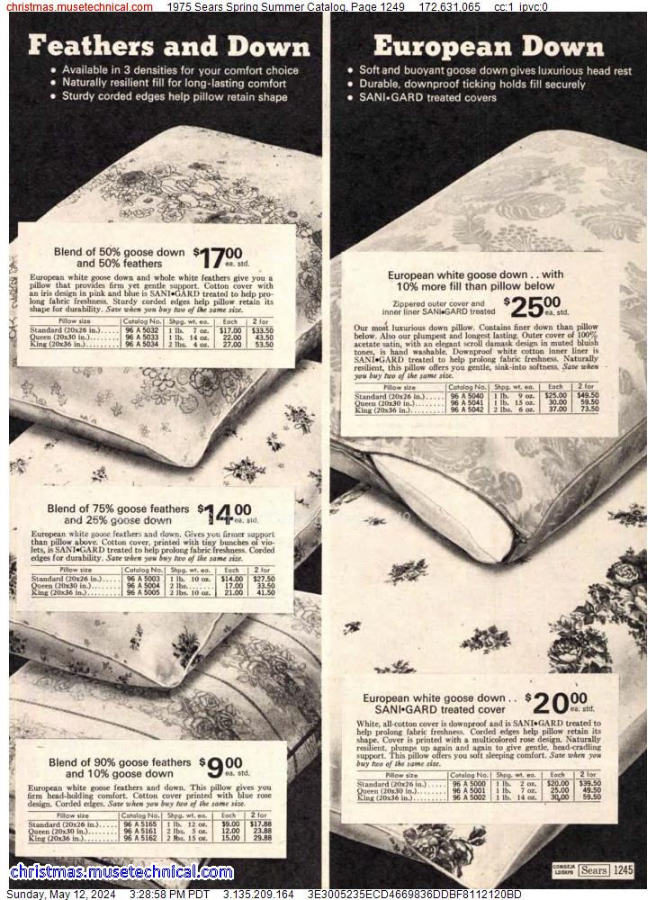 1975 Sears Spring Summer Catalog, Page 1249