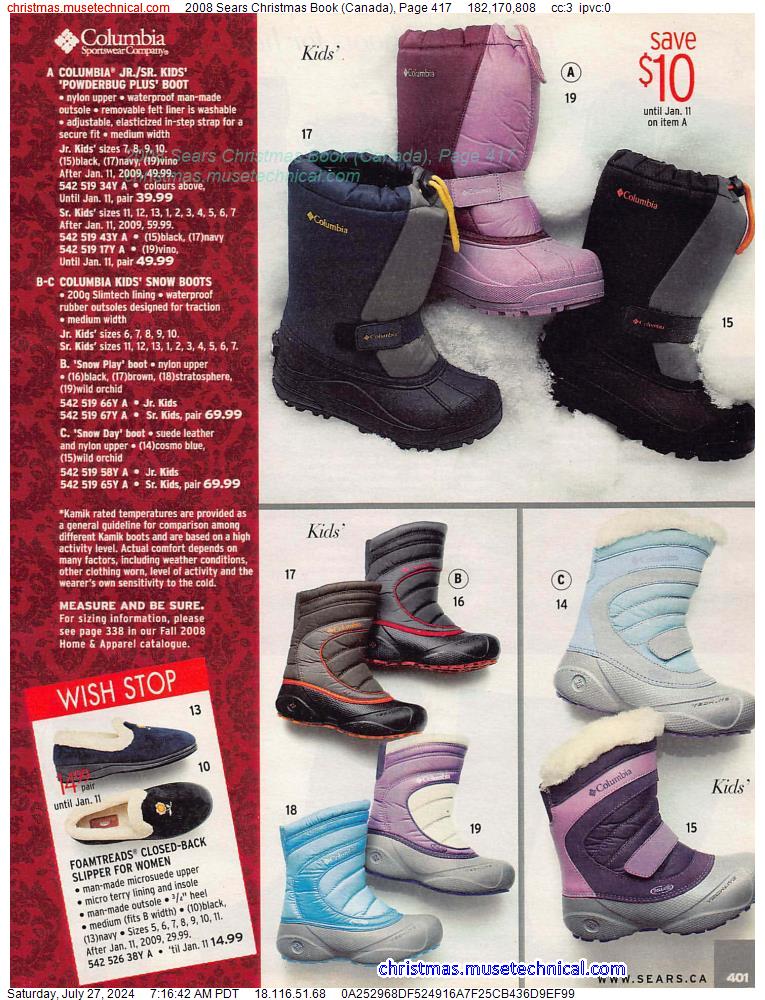 2008 Sears Christmas Book (Canada), Page 417