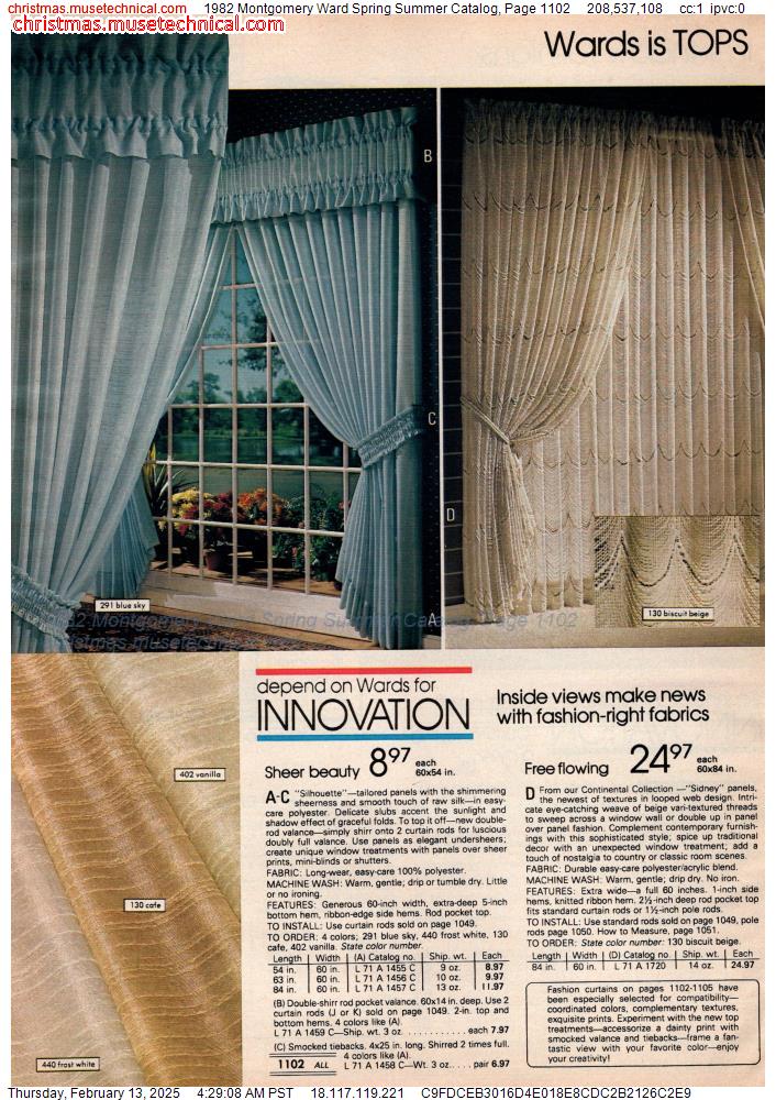 1982 Montgomery Ward Spring Summer Catalog, Page 1102