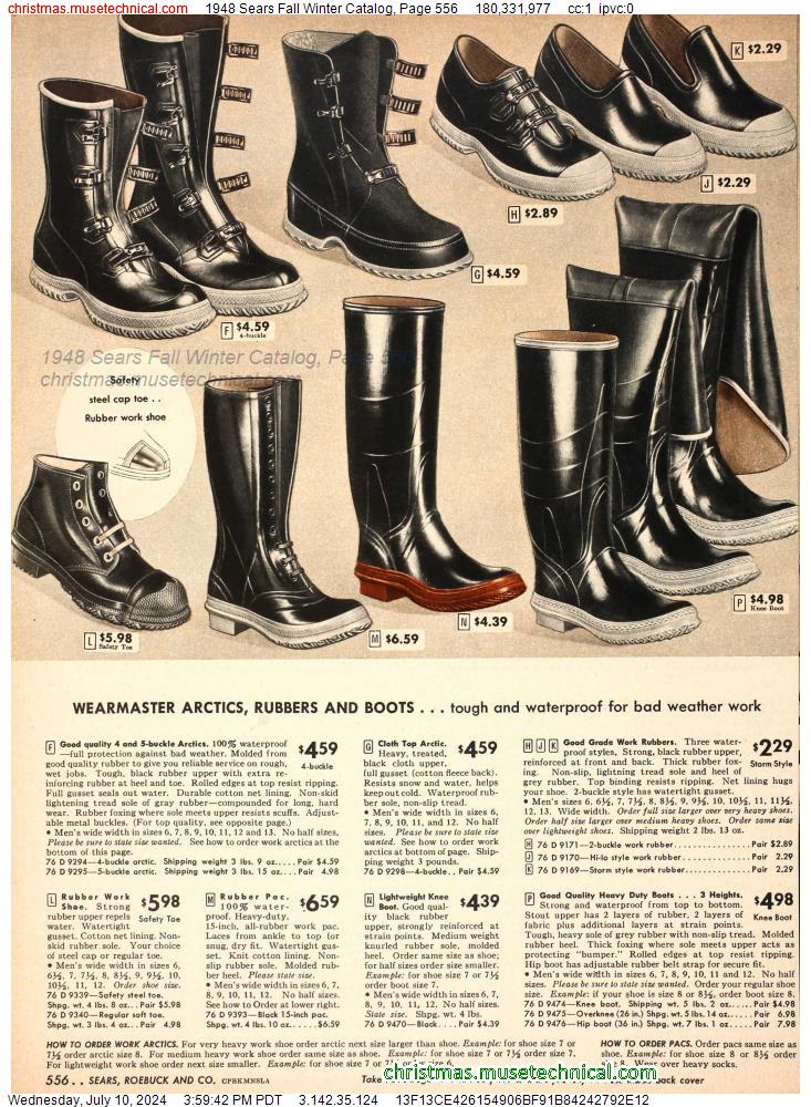 1948 Sears Fall Winter Catalog, Page 556