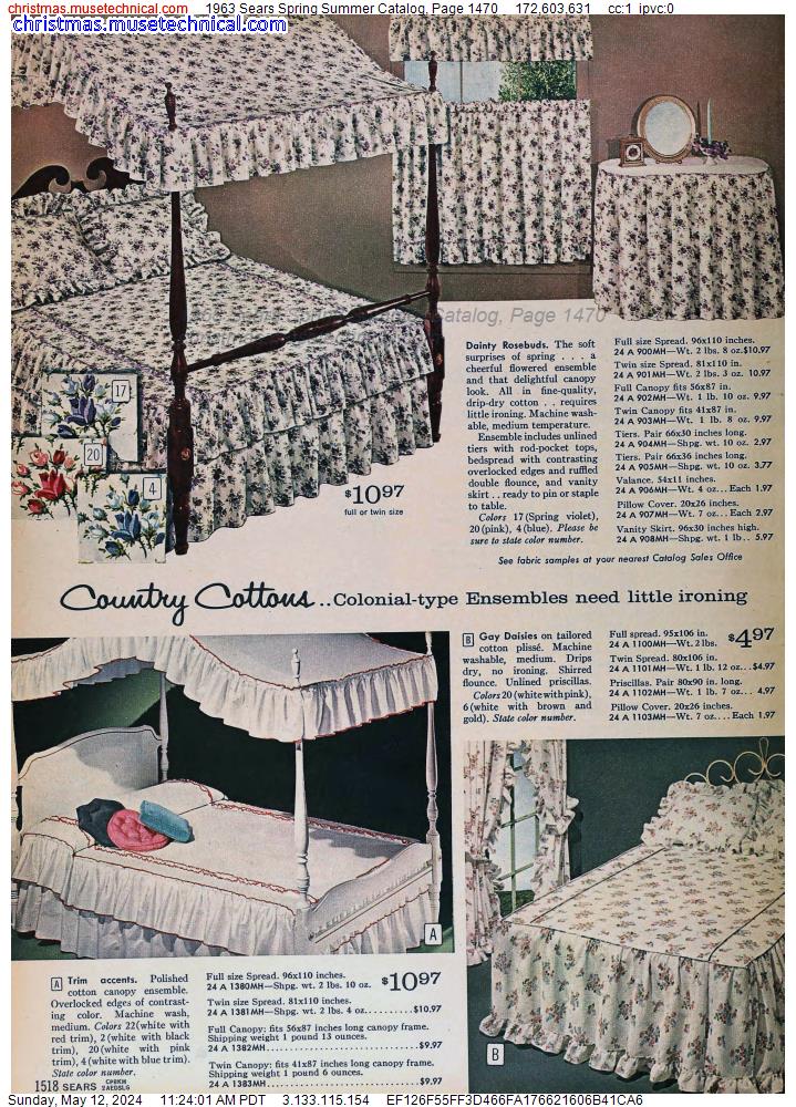 1963 Sears Spring Summer Catalog, Page 1470