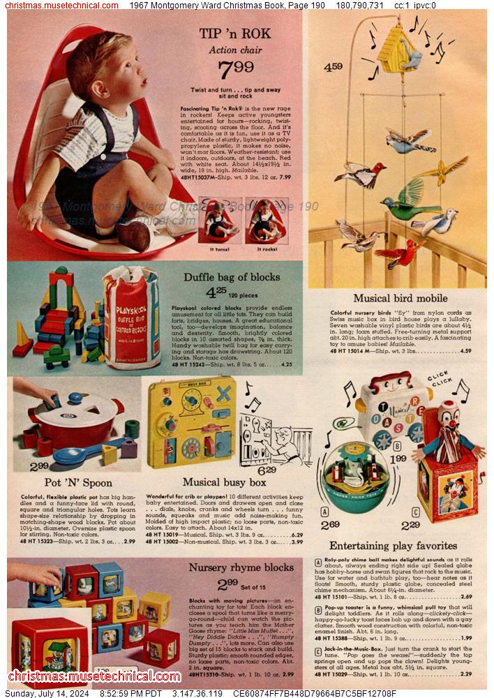 1967 Montgomery Ward Christmas Book, Page 190