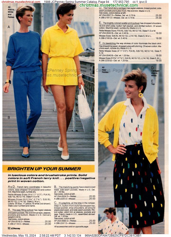 1986 JCPenney Spring Summer Catalog, Page 94