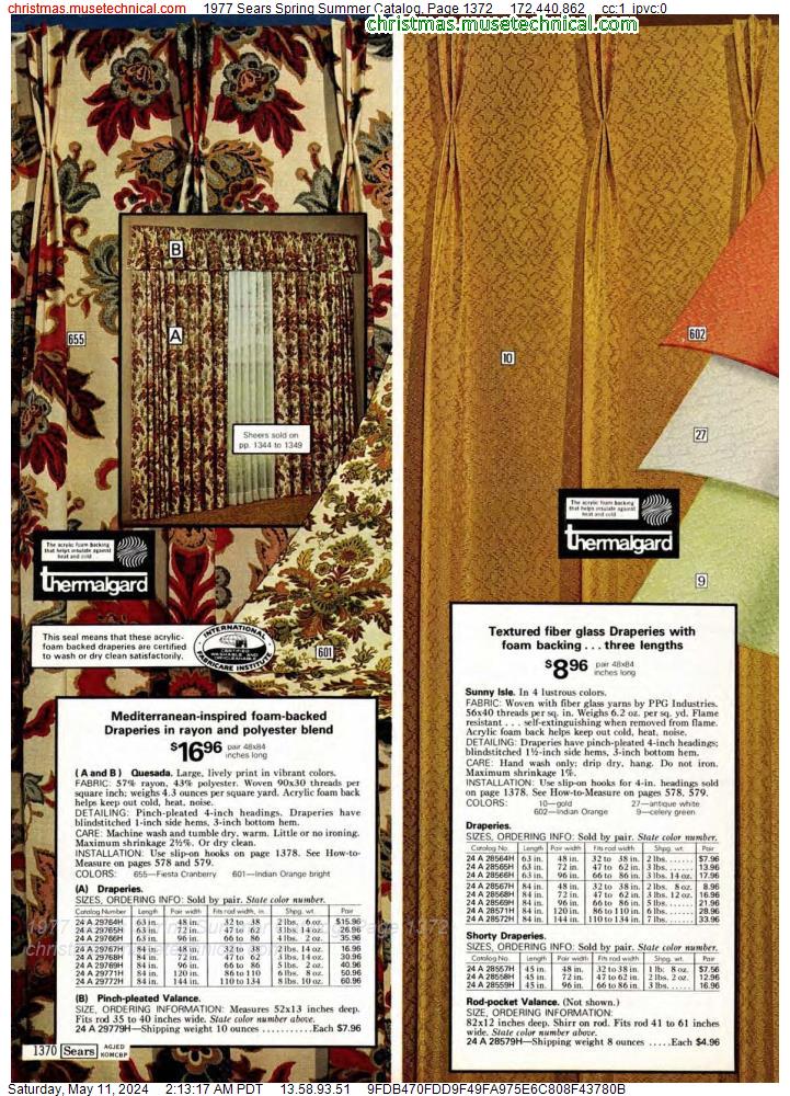 1977 Sears Spring Summer Catalog, Page 1372