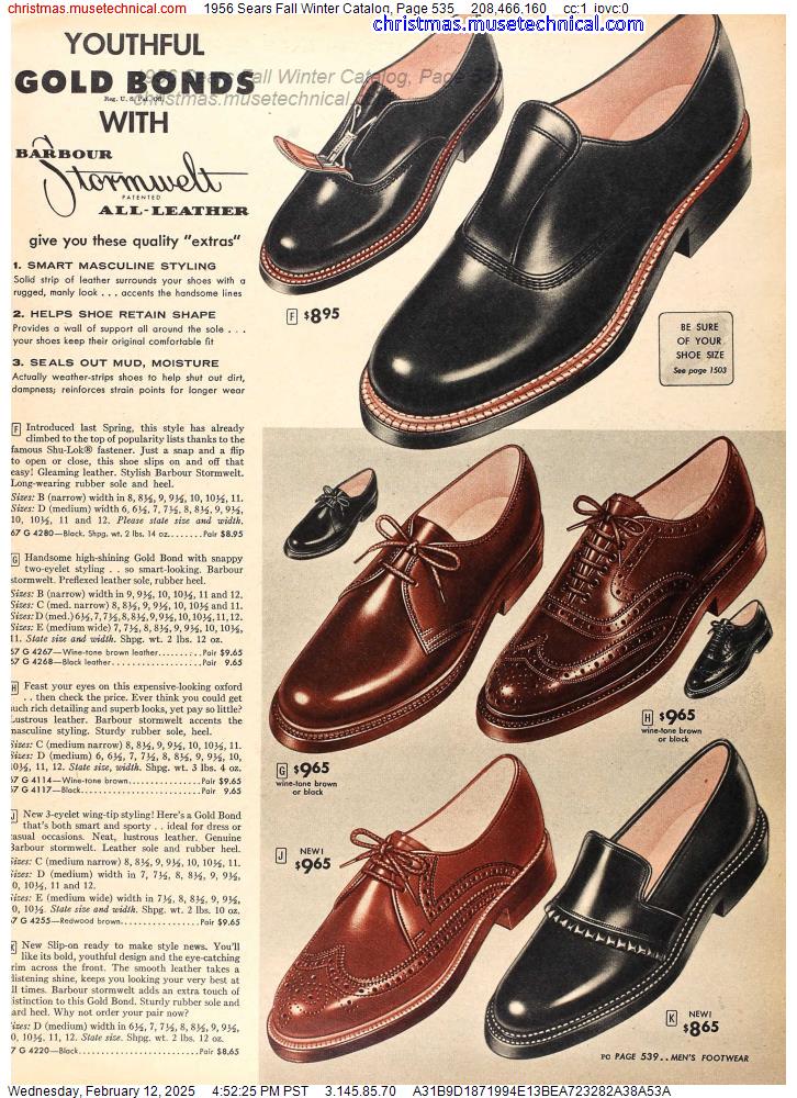 1956 Sears Fall Winter Catalog, Page 535