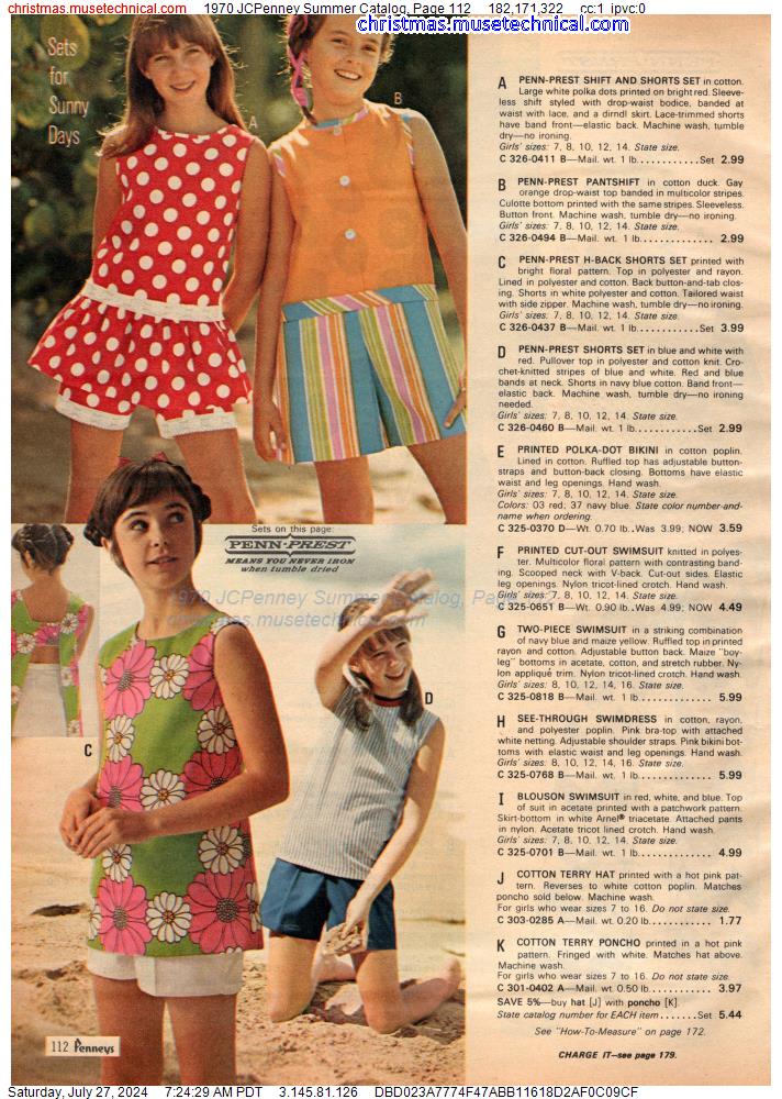 1970 JCPenney Summer Catalog, Page 112