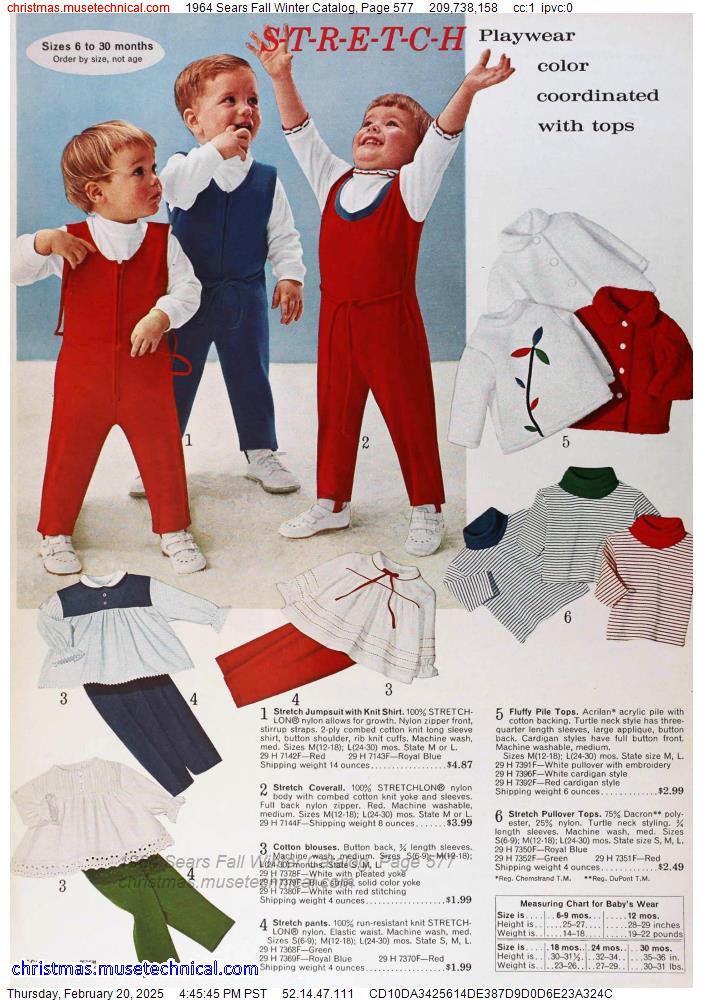 1964 Sears Fall Winter Catalog, Page 577