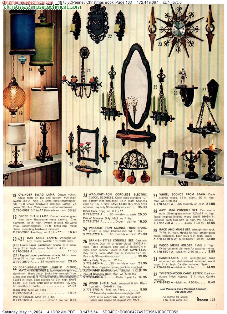 1970 JCPenney Christmas Book, Page 163
