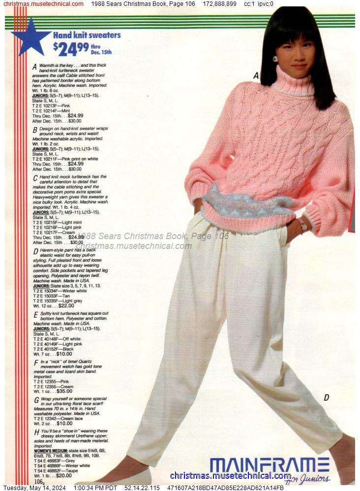 1988 Sears Christmas Book, Page 106