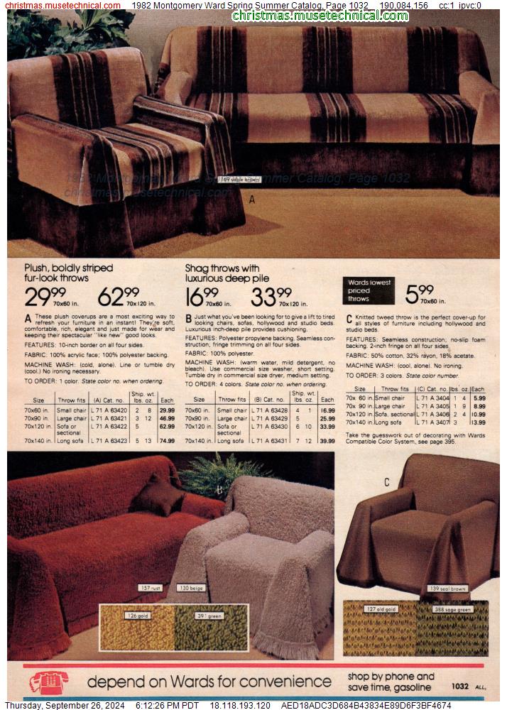 1982 Montgomery Ward Spring Summer Catalog, Page 1032