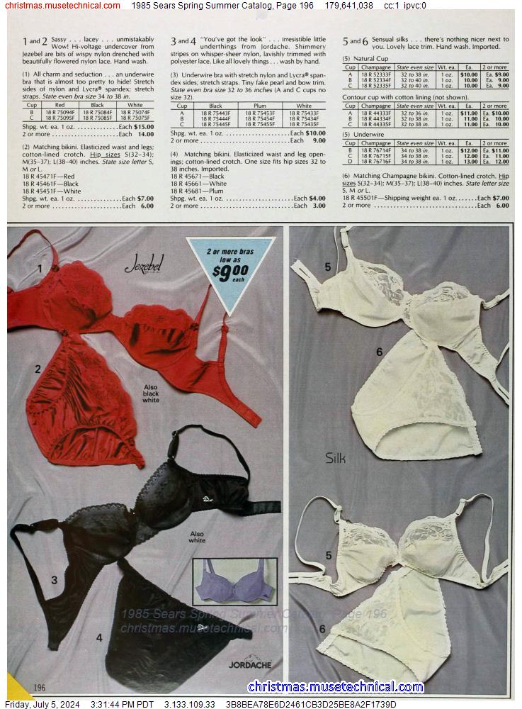 1985 Sears Spring Summer Catalog, Page 196
