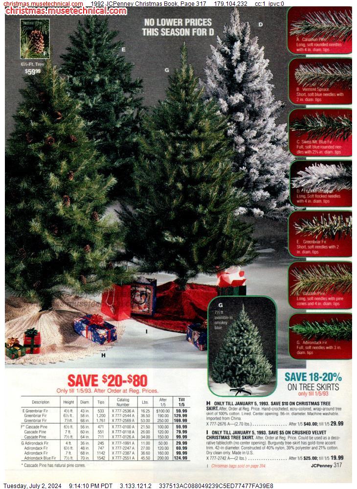 1992 JCPenney Christmas Book, Page 317