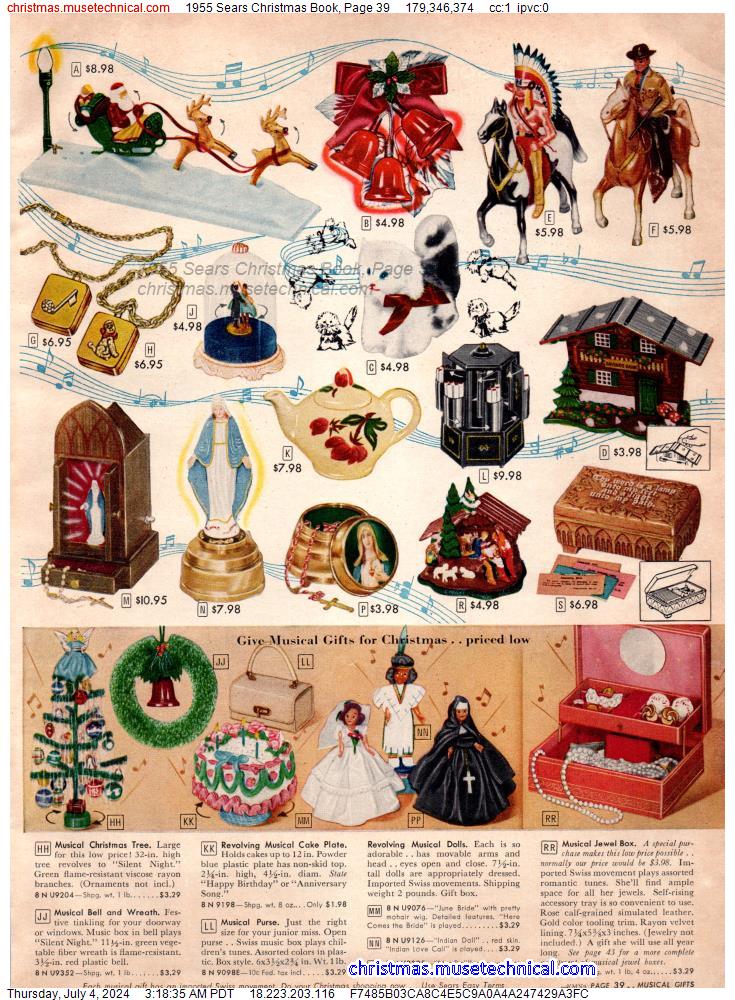 1955 Sears Christmas Book, Page 39