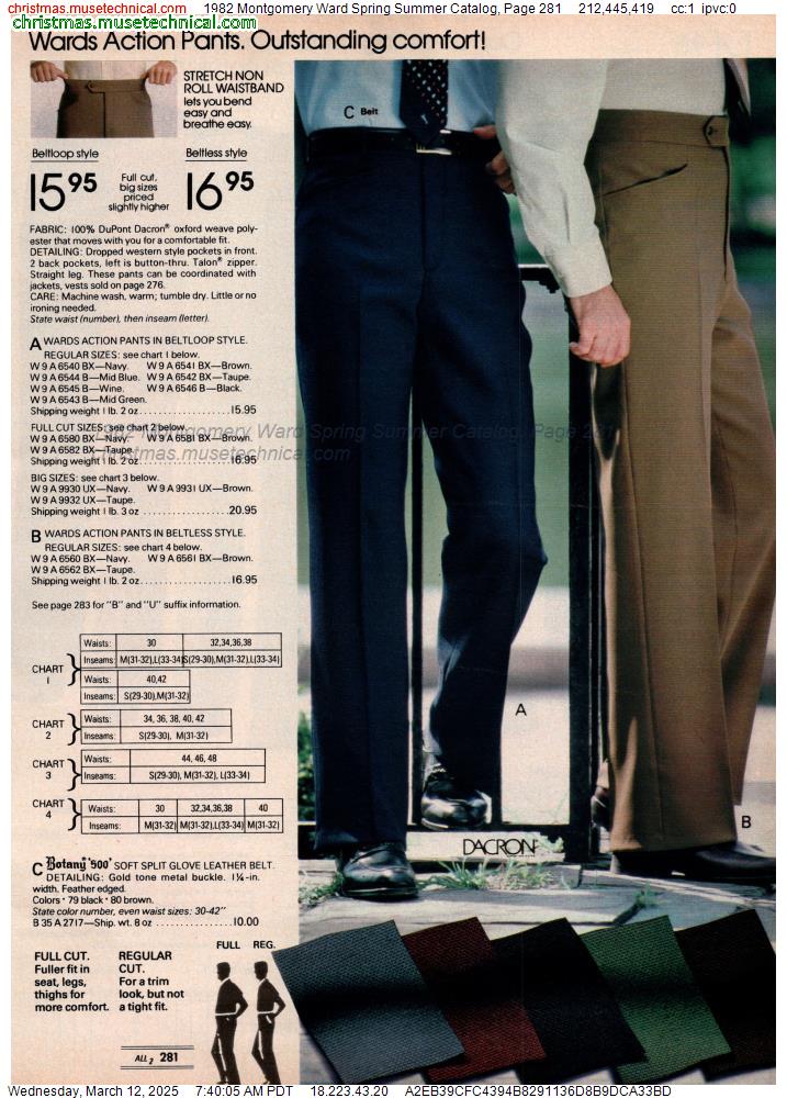 1982 Montgomery Ward Spring Summer Catalog, Page 281