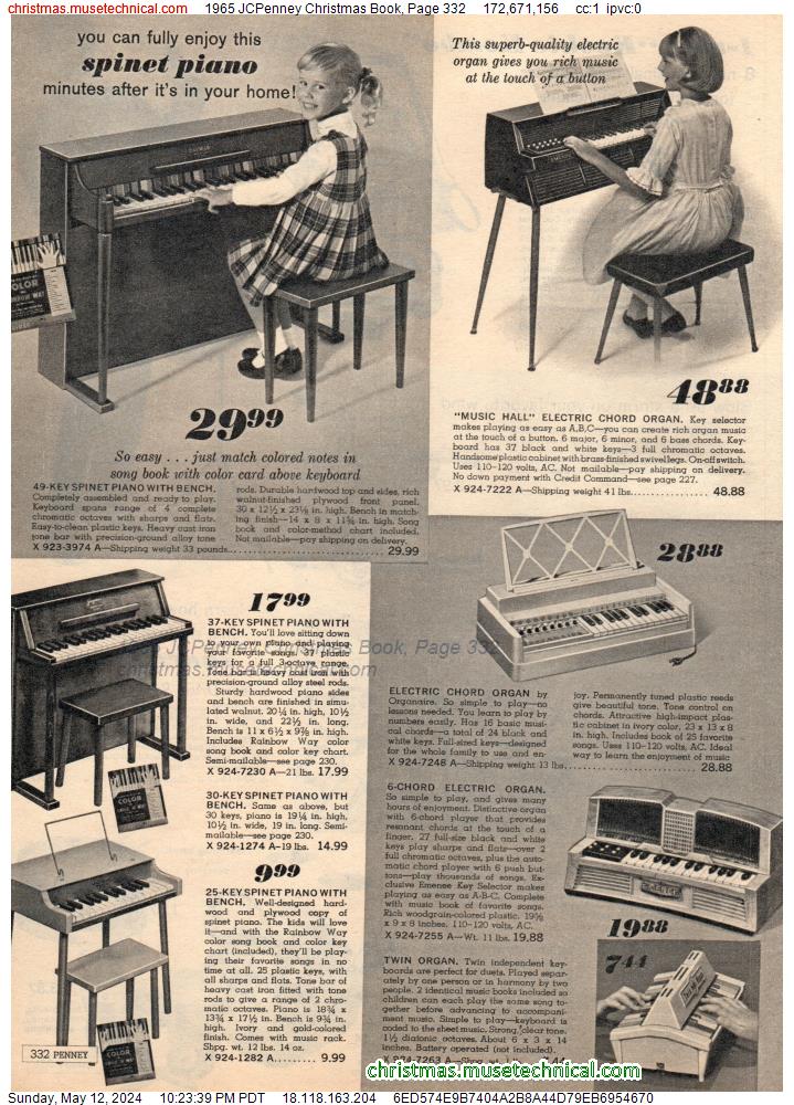 1965 JCPenney Christmas Book, Page 332
