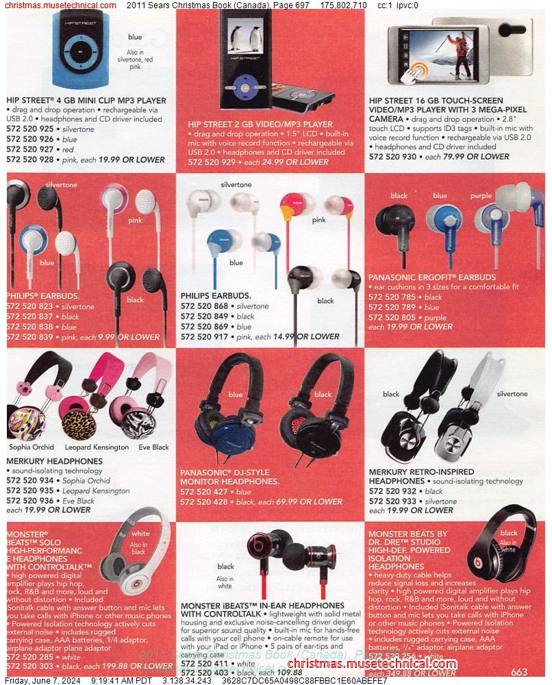 2011 Sears Christmas Book (Canada), Page 697