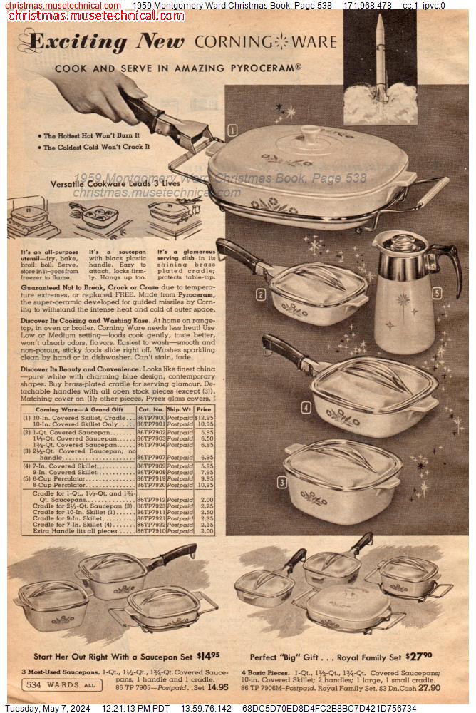 1959 Montgomery Ward Christmas Book, Page 538
