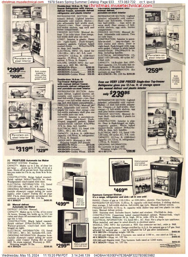 1978 Sears Spring Summer Catalog, Page 933