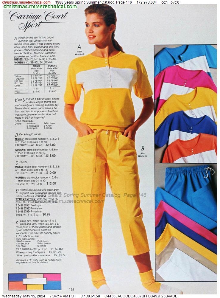1988 Sears Spring Summer Catalog, Page 146 - Catalogs & Wishbooks