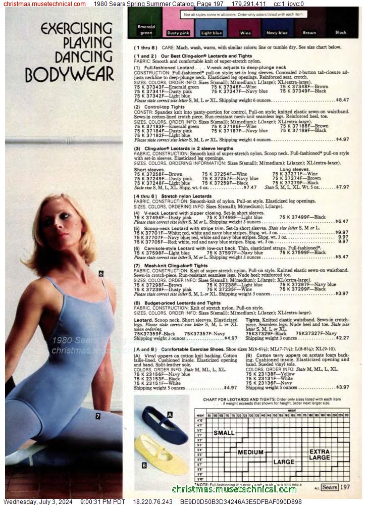 1980 Sears Spring Summer Catalog, Page 197