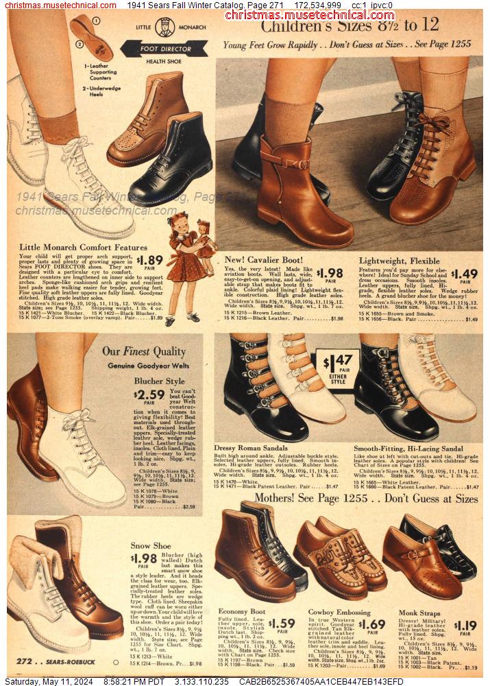 1941 Sears Fall Winter Catalog, Page 271