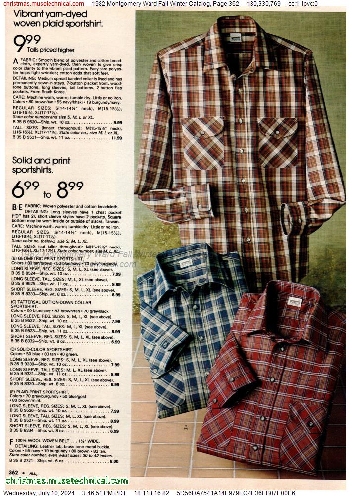 1982 Montgomery Ward Fall Winter Catalog, Page 362