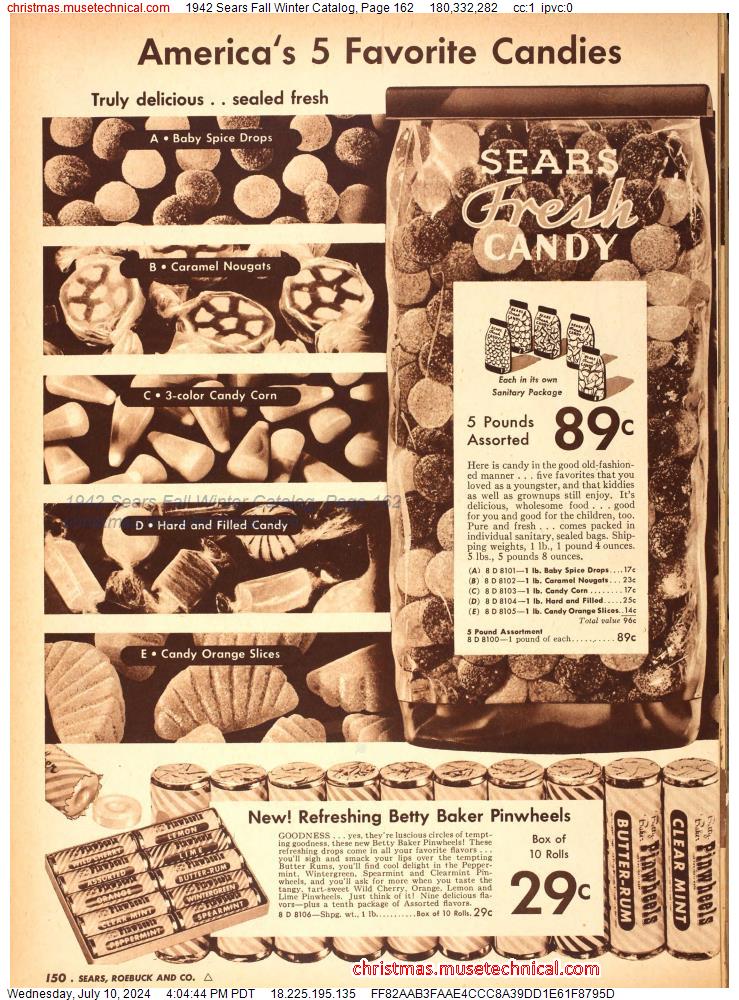 1942 Sears Fall Winter Catalog, Page 162