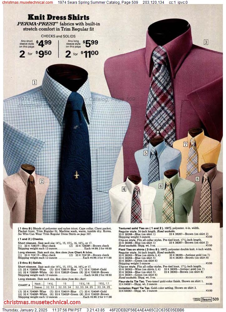 1974 Sears Spring Summer Catalog, Page 509