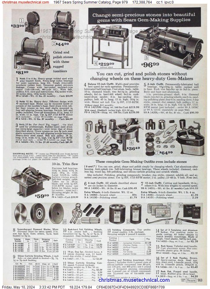 1967 Sears Spring Summer Catalog, Page 979