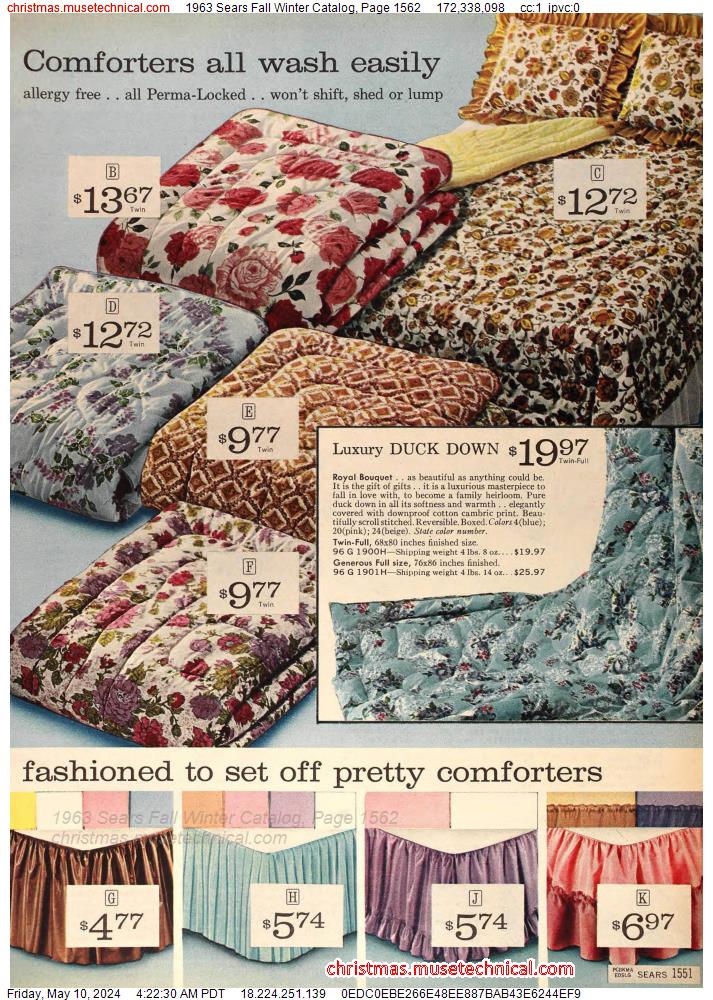 1963 Sears Fall Winter Catalog, Page 1562