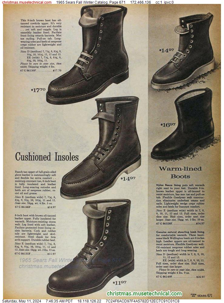 1965 Sears Fall Winter Catalog, Page 671