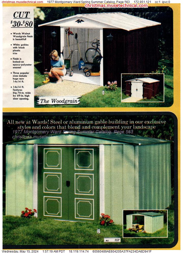 1977 Montgomery Ward Spring Summer Catalog, Page 563