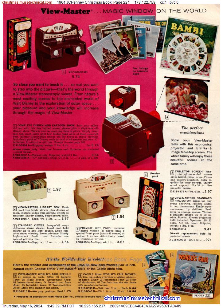 1964 JCPenney Christmas Book, Page 221