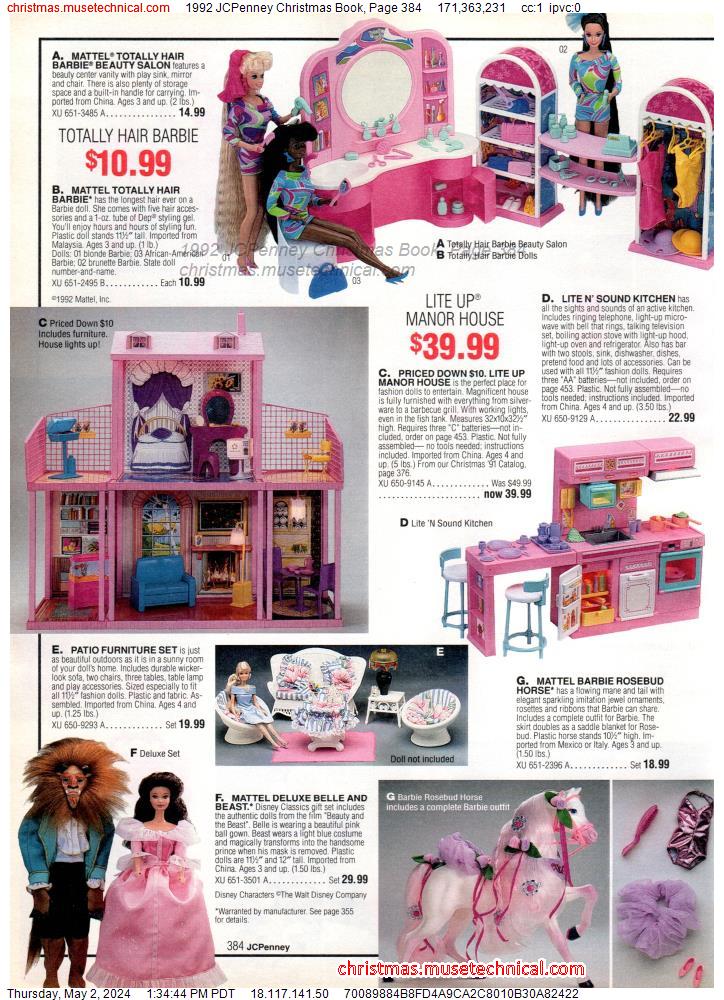 1992 JCPenney Christmas Book, Page 384