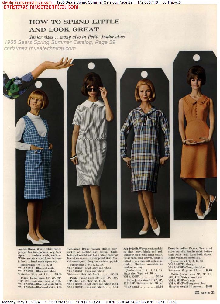 1965 Sears Spring Summer Catalog, Page 29