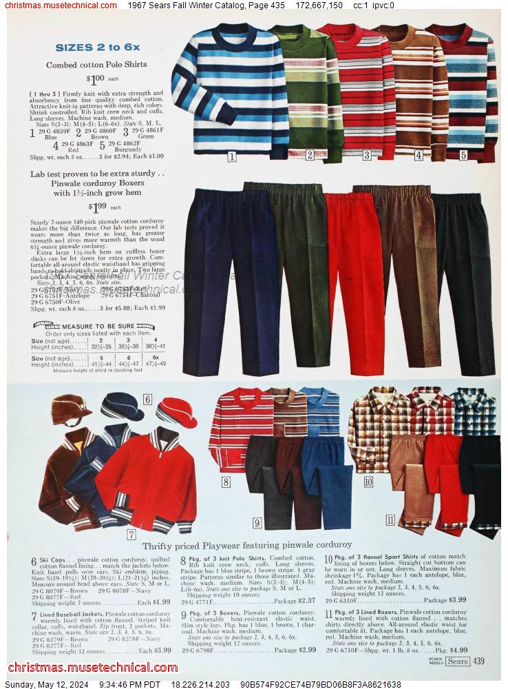 1967 Sears Fall Winter Catalog, Page 435